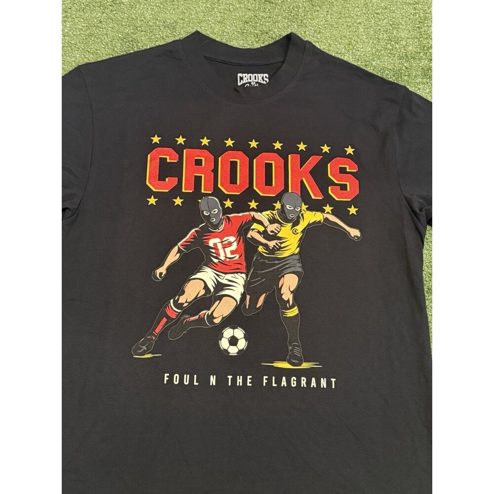 Crooks & Castles Men's Short Sleeve Size Large FIFA World Cup NWOT